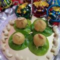 Monika gupta 's cooksnap of when they made Besan ladoo.