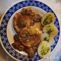 El cooksnap de Sara Diz cuando hizo Chuletas de cerdo en salsa de naranja.