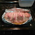 El cooksnap de Ricardo Soto Lartigue cuando hizo Rollo de carné envuelto en bacon; relleno de espinacas, jamón y.