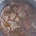 El cooksnap de Isabel Alonso cuando hizo Conejo guisado con verduritas.
