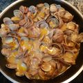 El cooksnap de Stanish Yago cuando hizo Almejas (chirla) al ajillo.