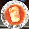 Cooksnap dari Ratna Budhiwati untuk resep Sawi Putih Gulung Isi Tahu Guyur Saus Segar