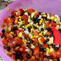 Mamu's cooksnap of when they made Cocumber&tomatoes salad.