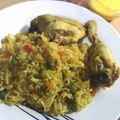 El cooksnap de Rita cuando hizo Arroz amarillito con pollo.