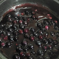 El cooksnap de Albita C. R. cuando hizo Bizcocho de yogur con salsa de arándanos.