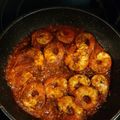 El cooksnap de Martuki cuando hizo Gambón en salsa de tomate picante.
