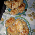 El cooksnap de Rocio Barovero cuando hizo Pan casero con jamón y queso.