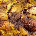 Rupa Pal's cooksnap of when they made আলু বেগুন দিয়ে ডিমের ঝোল(aloo begun diye dimer jhol recipe in bengali).