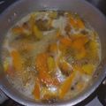 El cooksnap de Luciana Astorga cuando hizo Naranchello (Licor de Naranja).