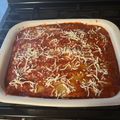 becky44's cooksnap of when they made Lasagna.