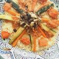 El cooksnap de Alba Garcia Galocha cuando hizo Cuscús con verdura, pollo y cebolla caramelizada con pasas.