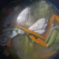 El cooksnap de Alex cuando hizo Caldo de pollo.