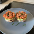 El cooksnap de annacasalsg cuando hizo Tartar de salmón, arroz y aguacate.