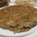 El cooksnap de Marieta cuando hizo Tortilla de alcachofas.