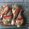 El cooksnap de Fatachela cuando hizo Muslos de pollo al pimentón.