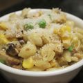 Mommyluvs2cook's cooksnap of when they made Chicken carbonara penne pasta.