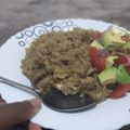 Purity Resian's cooksnap of when they made Pilau with kachumbari...#myuniquericerecipecontest.
