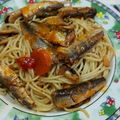 El cooksnap de Juan Carlos Murillo Rincón cuando hizo Espaguetis con ajo y sardinas.