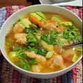 Monica Palomo's cooksnap of when they made Mexican shrimp soup (Caldo de Camarón).