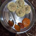 Shampa Jain का कुकस्नैप जब उन्होंने मोमोस एंड चटनी (momos and chutney recipe in Hindi) बनाया था।