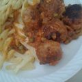 El cooksnap de Cristinaangosto cuando hizo Albóndigas en salsa de berenjenas y cebollas.