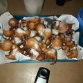 El cooksnap de Luciana Calafate cuando hizo Buñuelos de mi infancia.