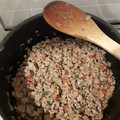 El cooksnap de Vero Zibelman cuando hizo Relleno para empanadas de carne.