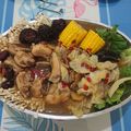潘俊霖的(簡單料理) 的 高麗菜麻油雞湯 cooksnap