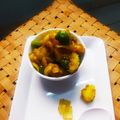 Sonal Karia's cooksnap of when they made કેપ્સીકમ આલુ શાક.