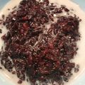 Cooksnap dari renda megaverona untuk resep Bubur ketan hitam