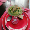 El cooksnap de Nancy Myriam Abarca Vásquez cuando hizo Gazpacho de palta y menta.(sopa fría).