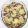 Cooksnap dari Magdalena Mimi untuk resep Nasi Panggang Keju dengan daging giling lada hitam