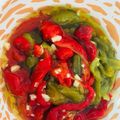 El cooksnap de marina cuando hizo Pimientos rojos asados en microondas (Penchi).