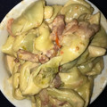 El cooksnap de Maite cuando hizo Tortellini de carne con salsa de bacon y tomates cherry.
