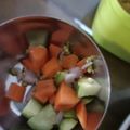 Ayushi Sharma का कुकस्नैप जब उन्होंने सलाद (salad recipe in Hindi) बनाया था।