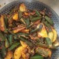 Pinal Patel's cooksnap of when they made ભીંડા બટાકા નું શાક (Bhinda Bataka Shak Recipe In Gujarati).