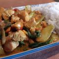 El cooksnap de Enrique Rodriguez cuando hizo Curry de pollo y pak choi.