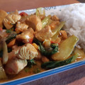 El cooksnap de Enrique Rodriguez cuando hizo Curry de pollo y pak choi.