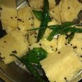 Sadhana Singh's cooksnap of when they made Khaman dhokla.