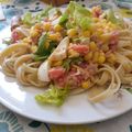 El cooksnap de Valentinna Parra cuando hizo Salpicón de fideos y verduras.