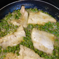 El cooksnap de La Jícara cuando hizo Merluza en salsa con guisantes.