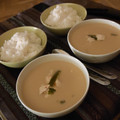 El cooksnap de Ire Ne Buendía cuando hizo Sopa de coco y pollo thai.