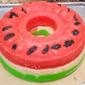 Cooksnap dari Nisa Imami untuk resep Bolu kukus loyang besar semangka dgn biji kismis