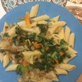 El cooksnap de javier zalazar cuando hizo Fideos con verduras salteadas.