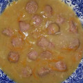 El cooksnap de María José MR 👨‍👩‍👧 cuando hizo Longaniza en salsa de vino.