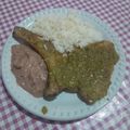 El cooksnap de Adriana Reyna cuando hizo Chuletas de Cerdo con Arroz a la Mantequilla.