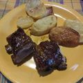 El cooksnap de Gabriel Colombo cuando hizo Costillitas de cerdo a la barbacoa.