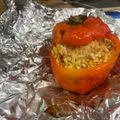 El cooksnap de Marta A.M. cuando hizo Pimientos rojos rellenos de arroz.