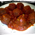 El cooksnap de Mónica Guitart cuando hizo Albondigas en salsa de vino.