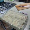 El cooksnap de dennis paul velasquez bustamante cuando hizo Lasaña con atún, setas y verduras.